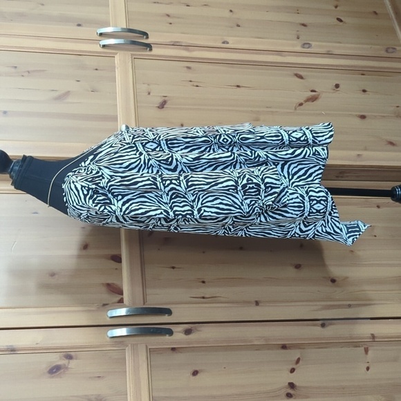 XL  Milano Black & White Blouse - Picture 6 of 10